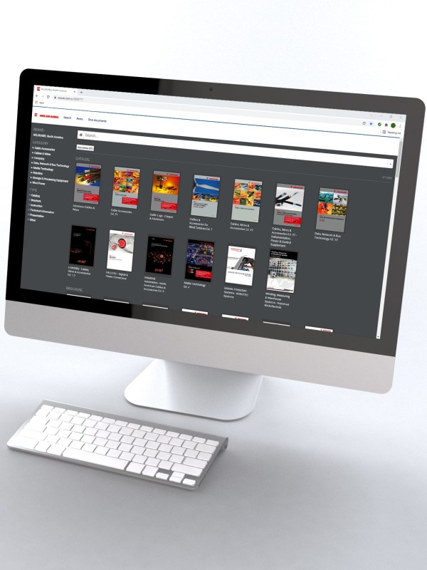 Digital Bookshelf on Computer