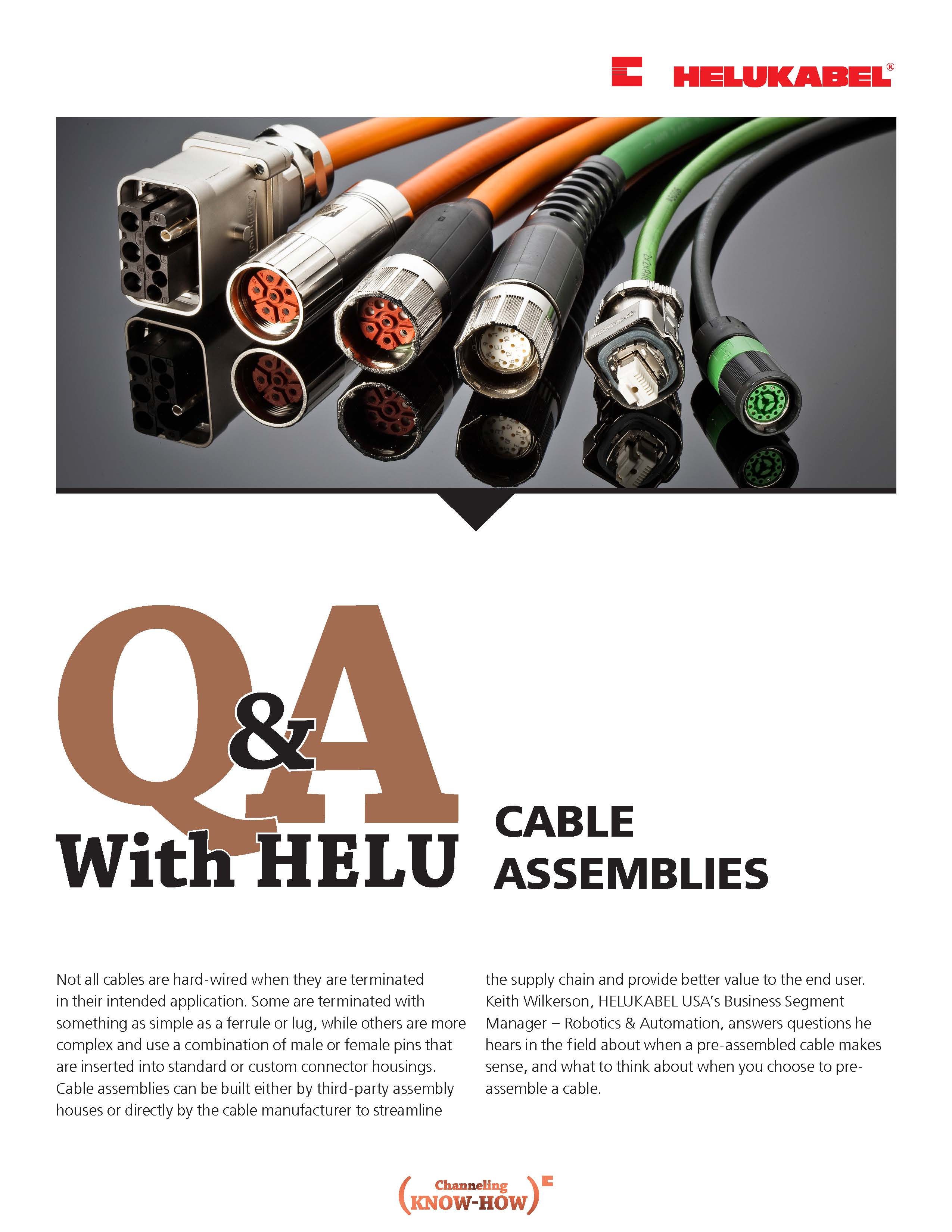 Q&A With HELU: Cable Assemblies