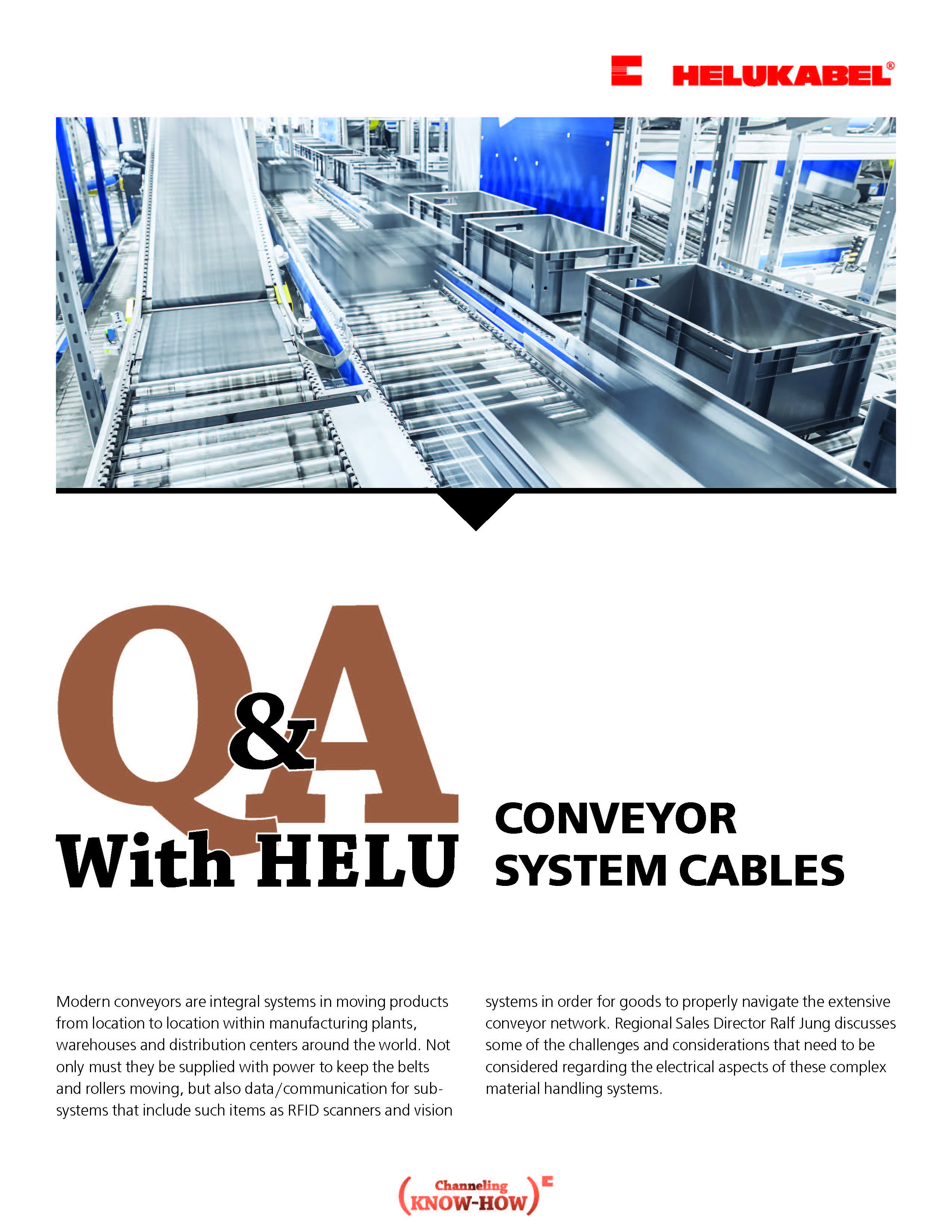 Q&A with HELU: Conveyor System Cables
