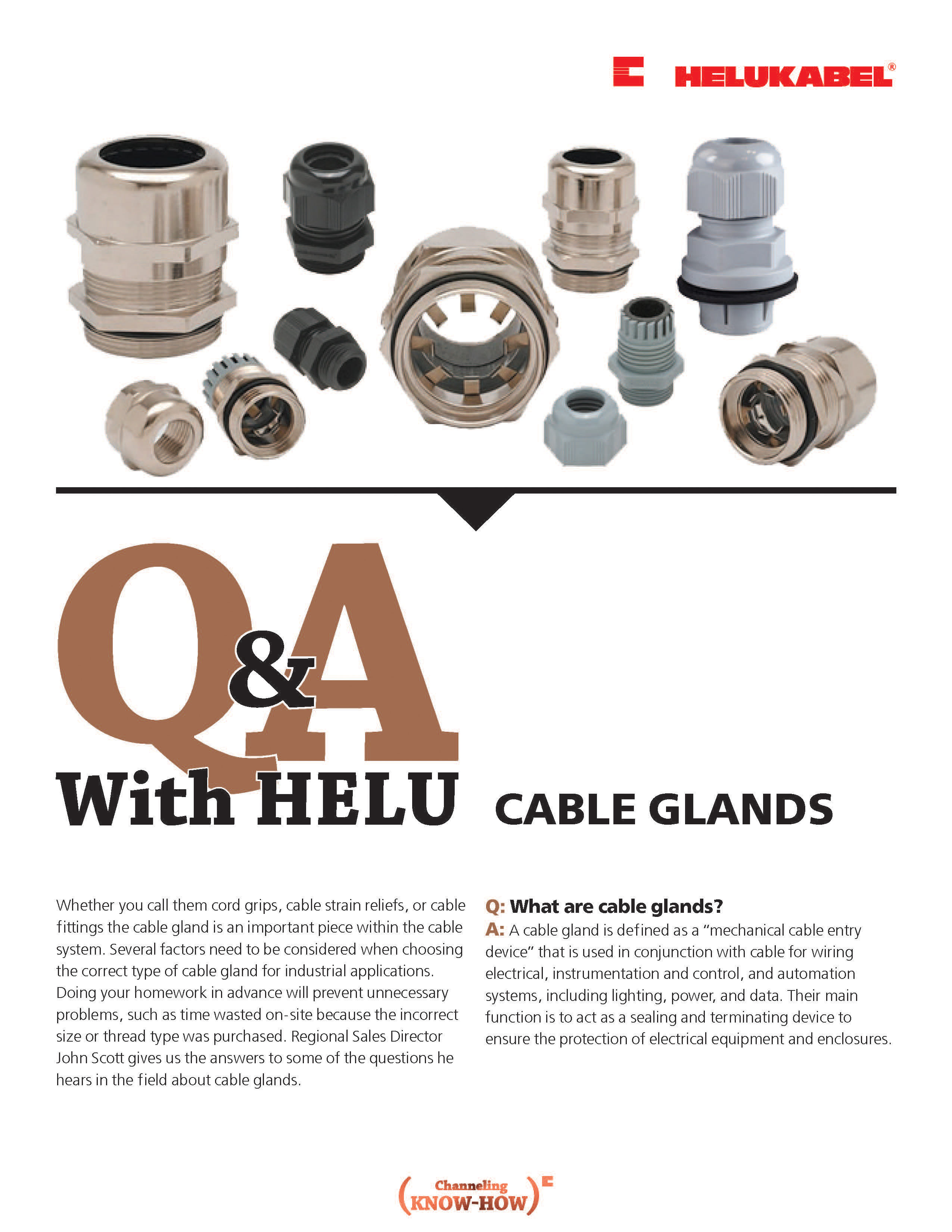 Q&A With HELU: Cable Glands