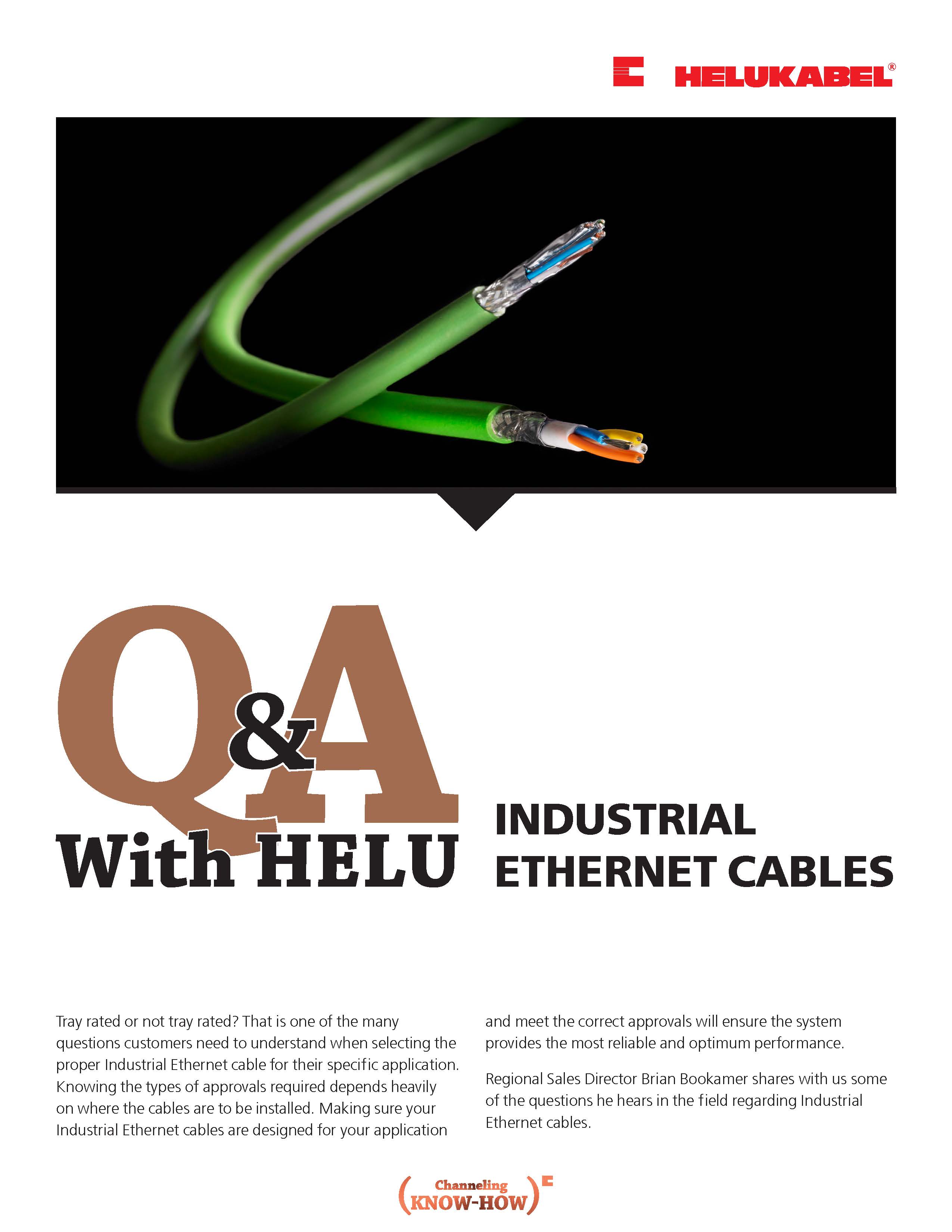 Q&A With HELU: Industrial Ethernet Cables