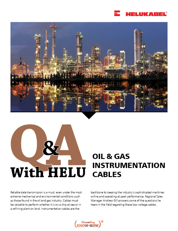 Q&A with HELU: Oil & Gas Instrumentation Cables
